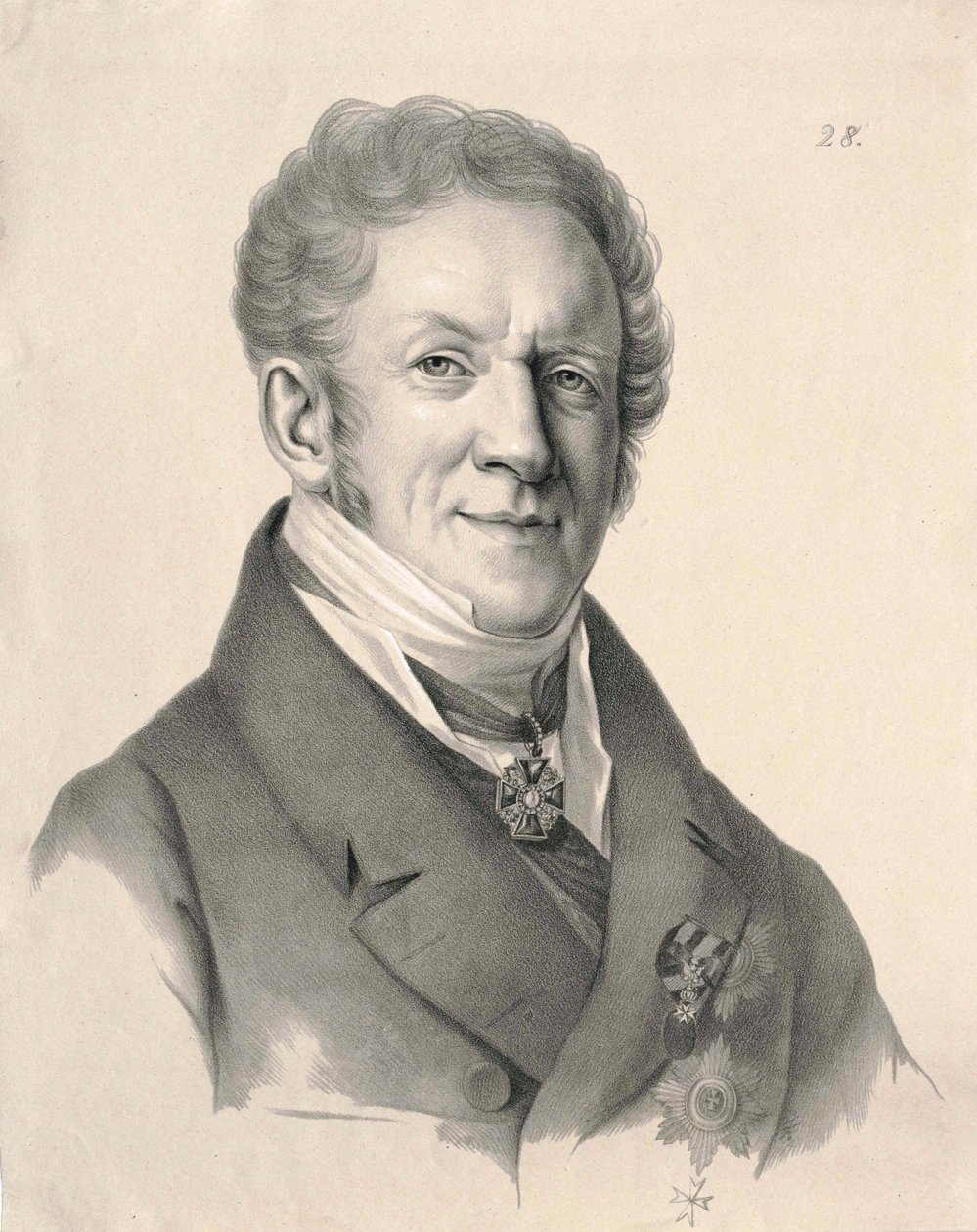 Balthasar Campenhausen (rycina z 1820 r.) autorstwa Gustav Adolf Hippius