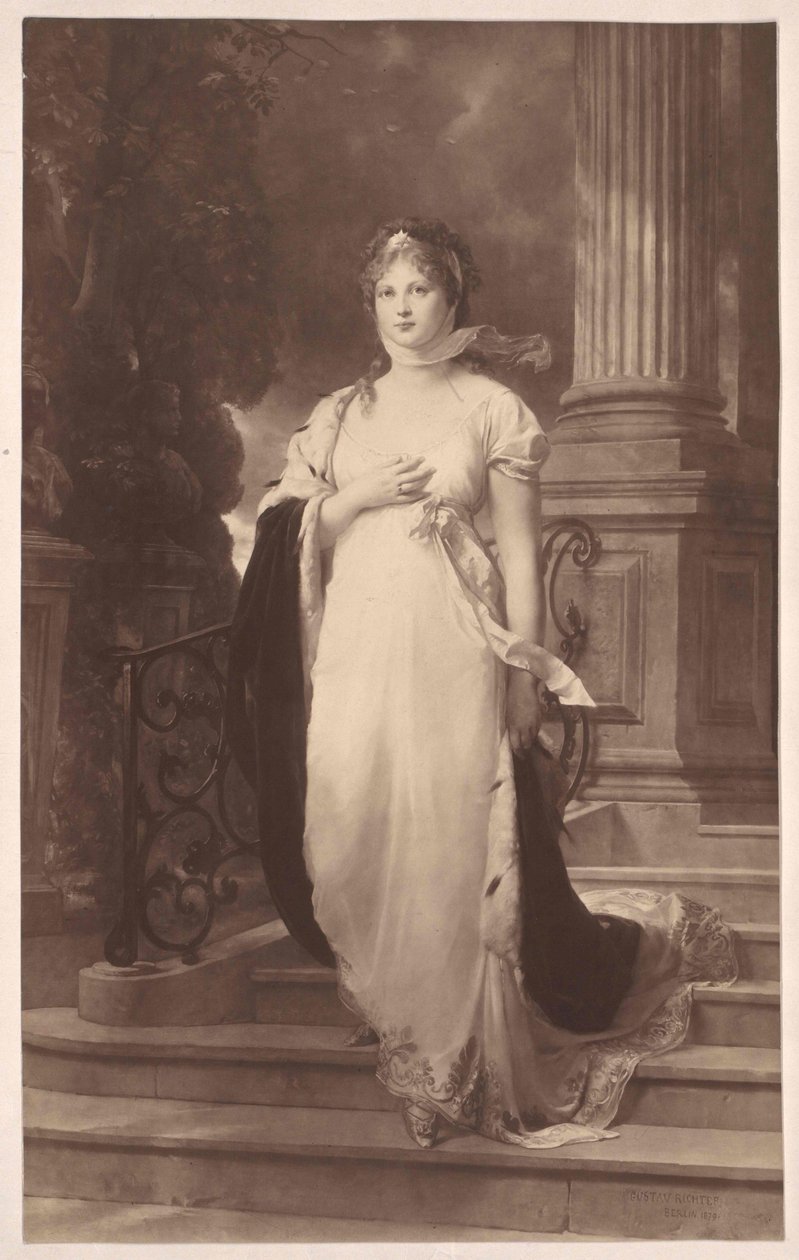 Księżniczka Meklemburgii-Strelitz Louise autorstwa Gustav Karl Ludwig Richter