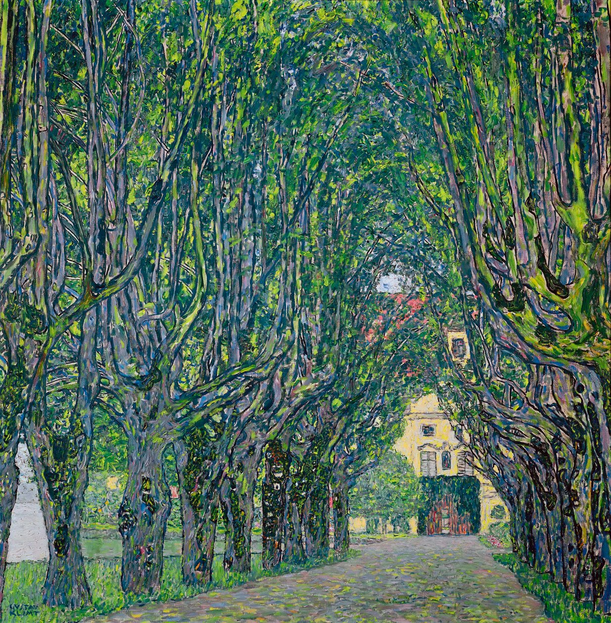 Aleja w parku Kammer Castle, 1912 autorstwa Gustav Klimt
