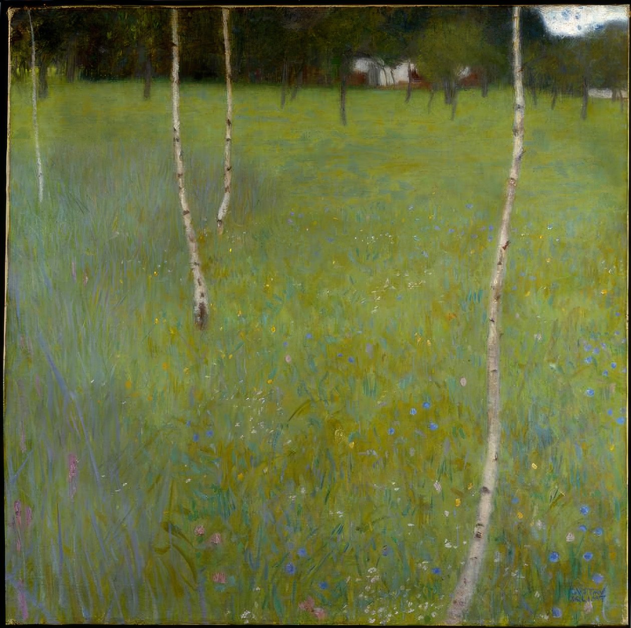 Gospodarstwo z Brzozami (Młode Brzozy) autorstwa Gustav Klimt