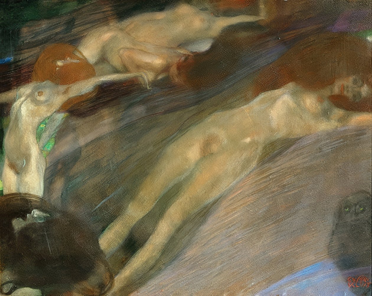 Ruchoma woda. 1898 autorstwa Gustav Klimt