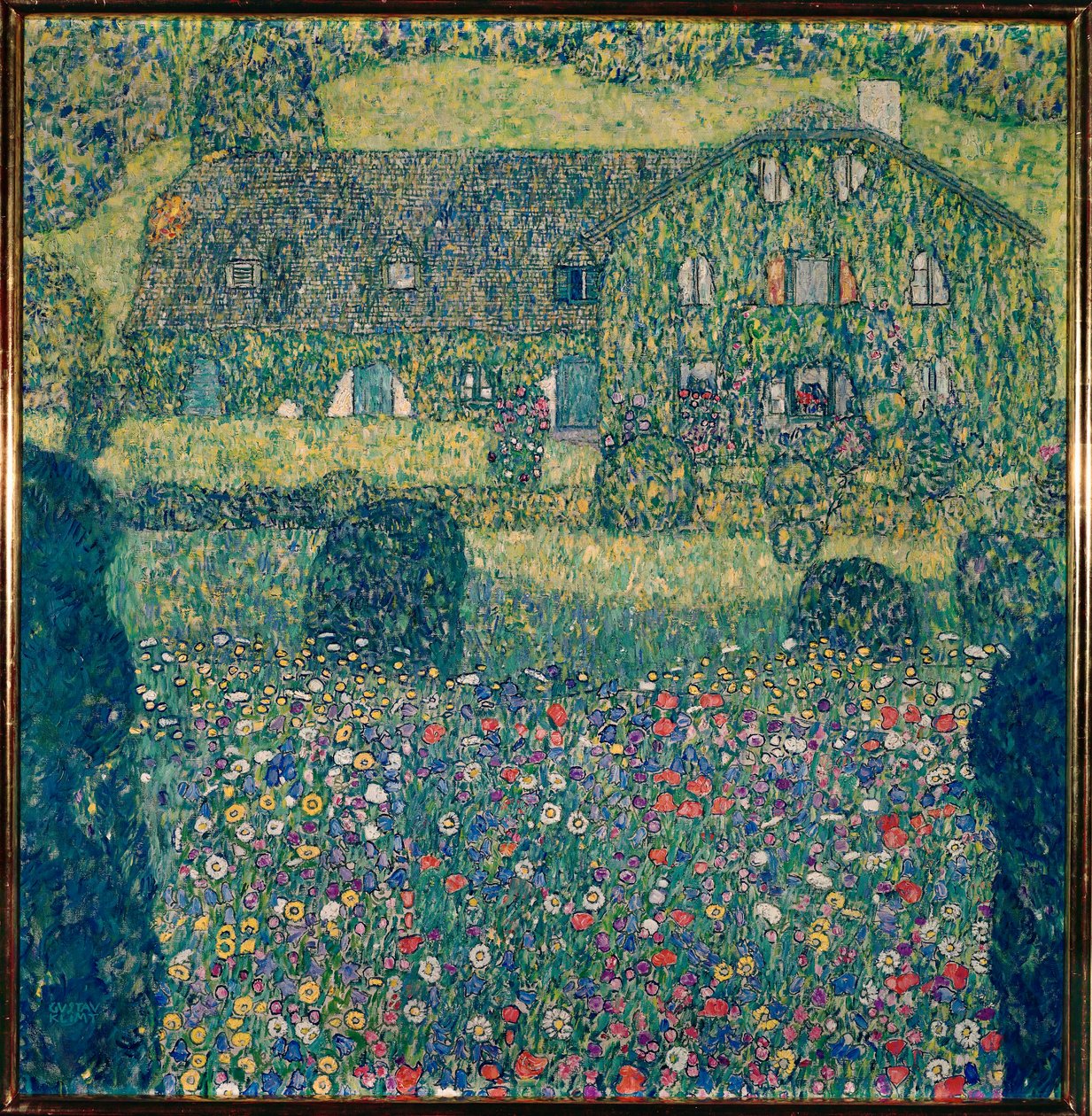 Dom wiejski nad jeziorem Attersee (Landhaus am Attersee), Górna Austria autorstwa Gustav Klimt