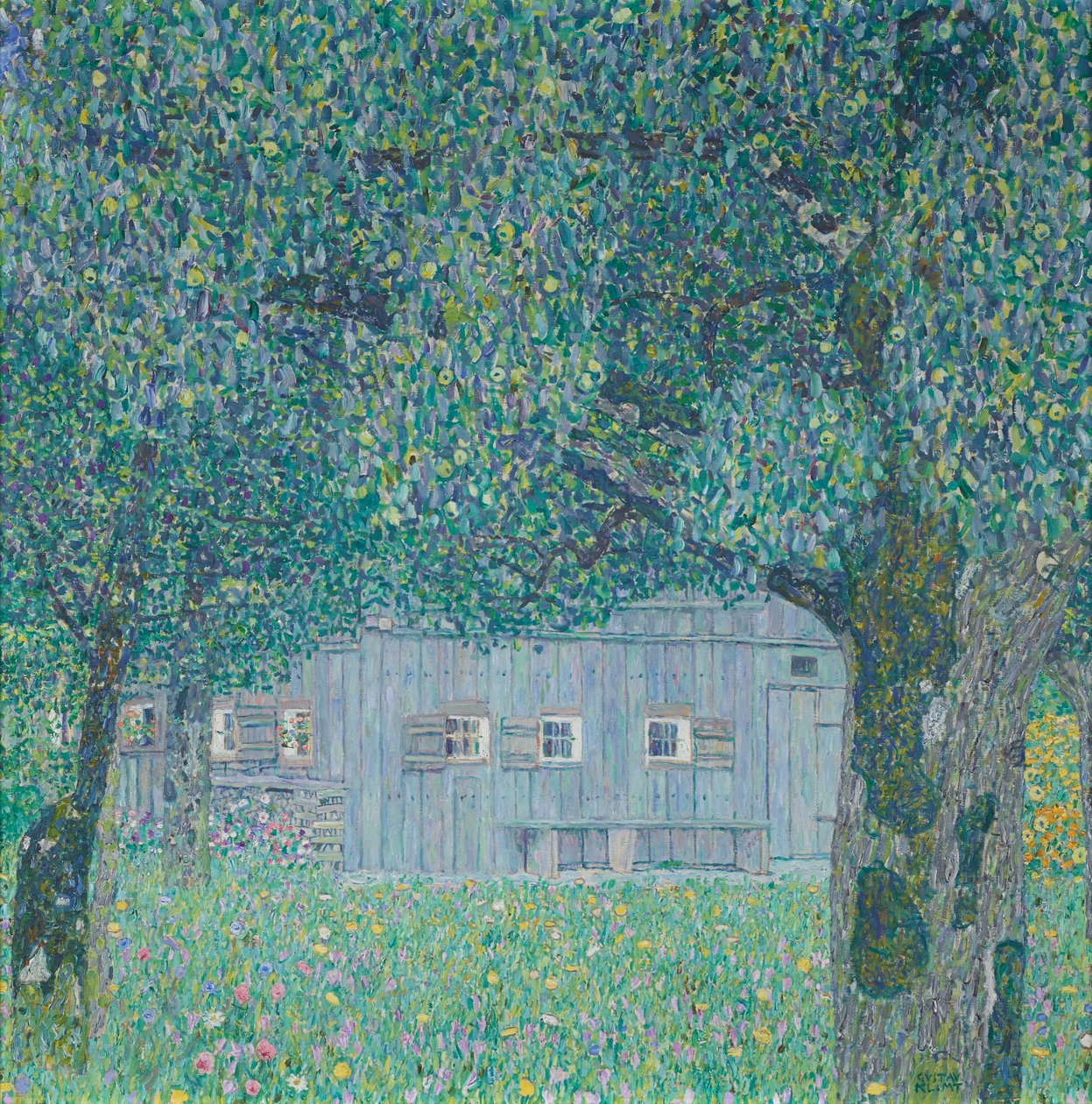 Dom wiejski w Górnej Austrii autorstwa Gustav Klimt