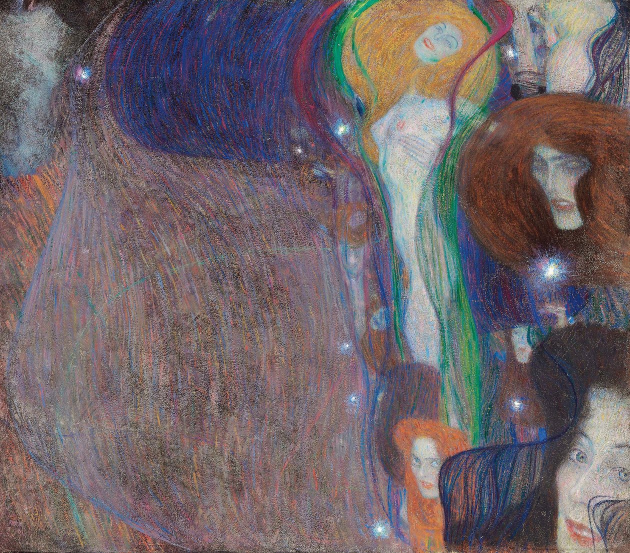 Duchowe światła autorstwa Gustav Klimt