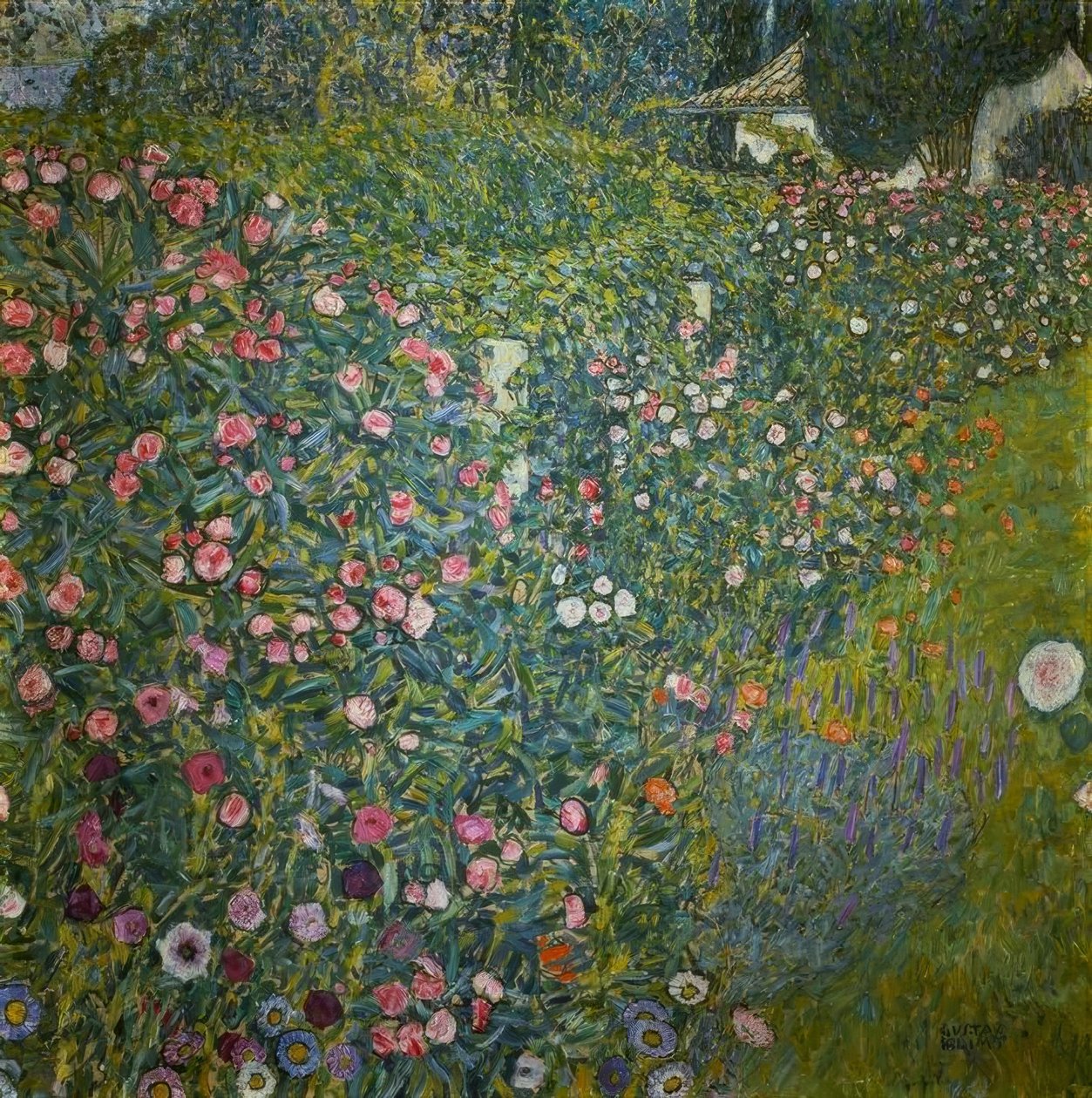 Włoski krajobraz ogrodowy autorstwa Gustav Klimt