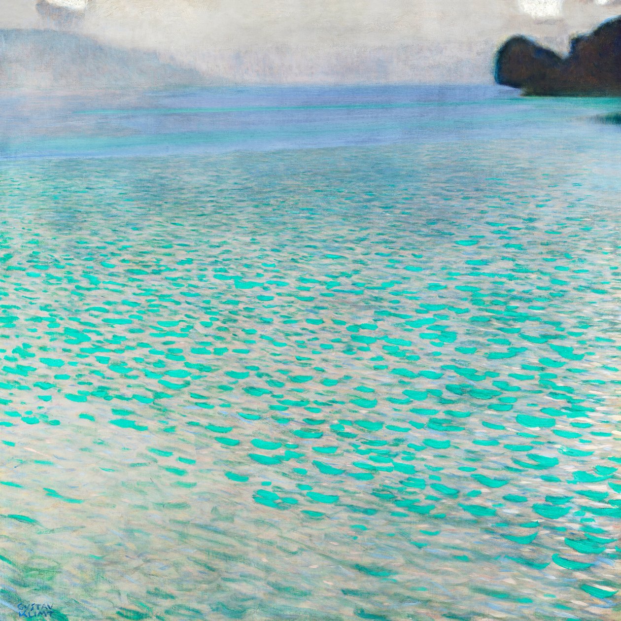 Jezioro Attersee autorstwa Gustav Klimt