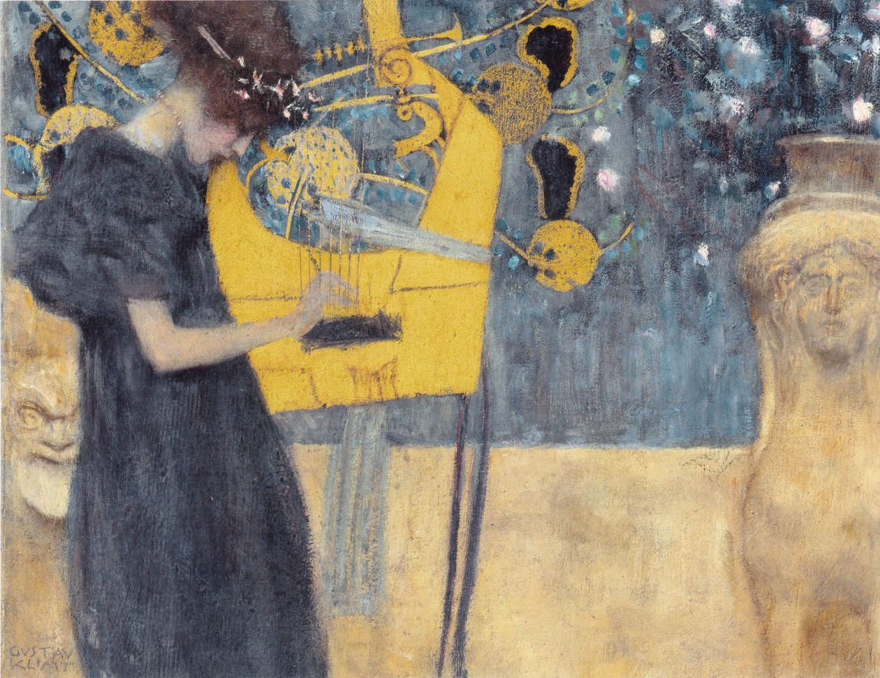 Muzyka I, 1895. autorstwa Gustav Klimt