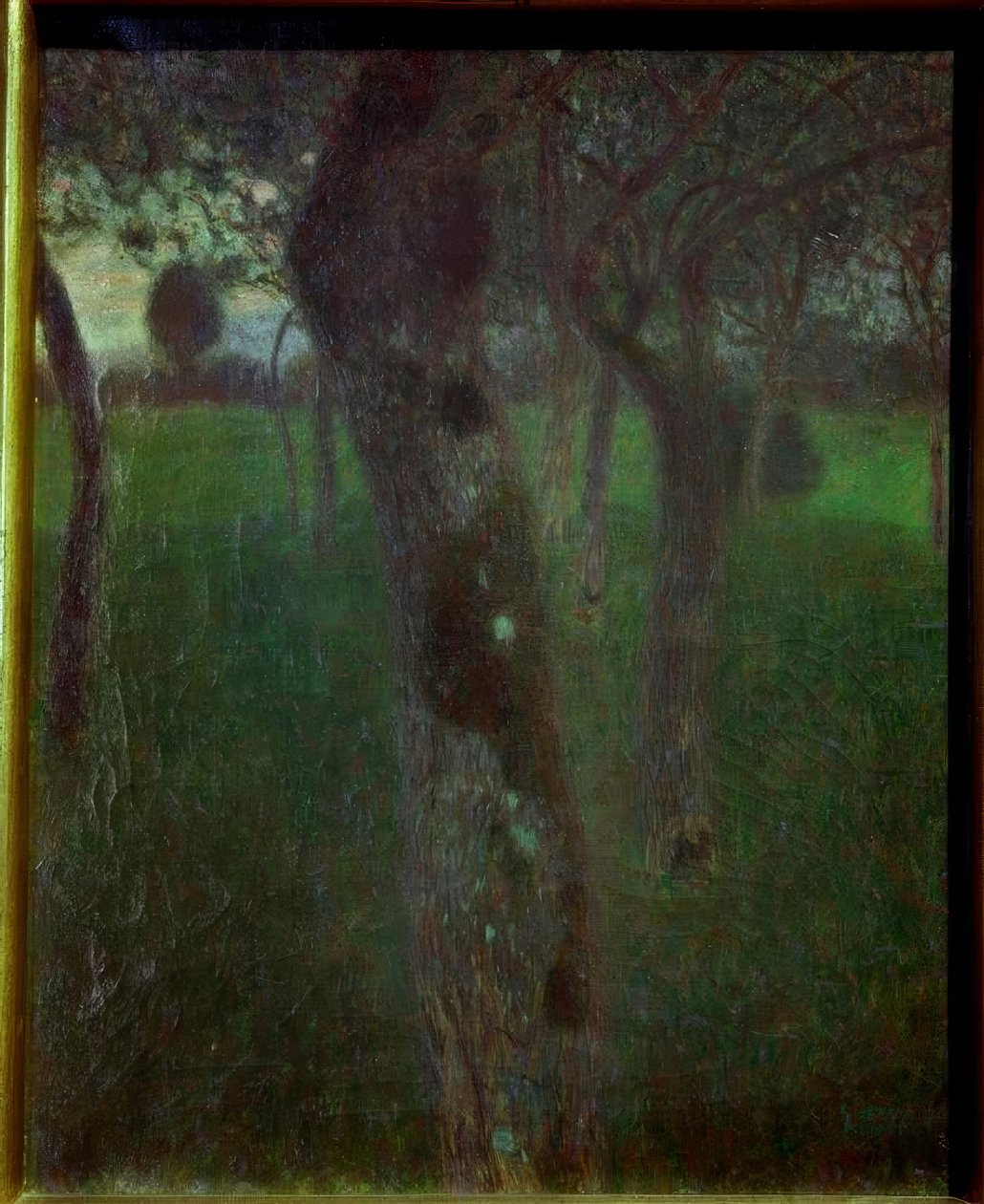 Sad wieczorem (sad wieczorem) autorstwa Gustav Klimt