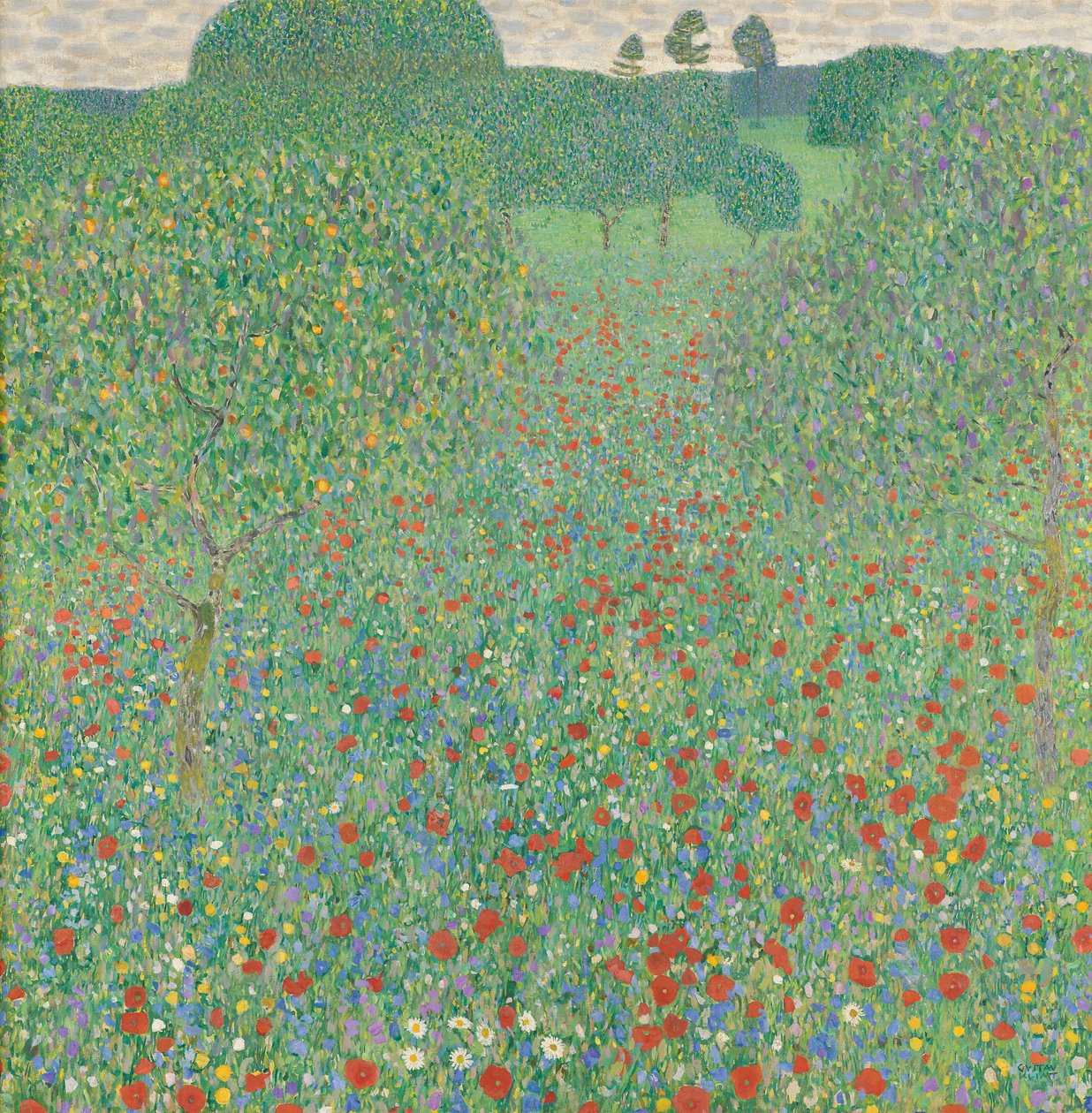 Pole maków autorstwa Gustav Klimt