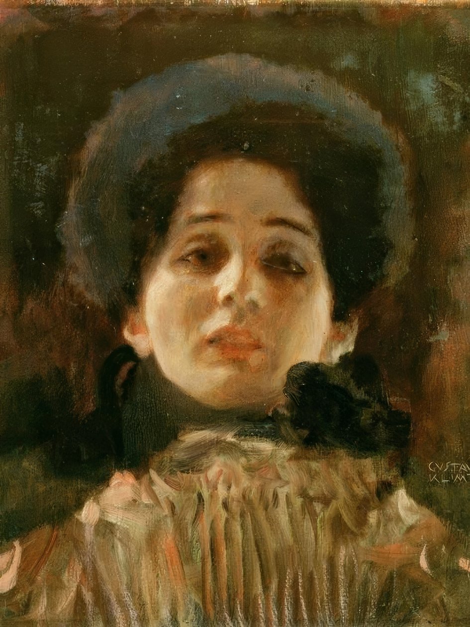 Portret z przodu autorstwa Gustav Klimt