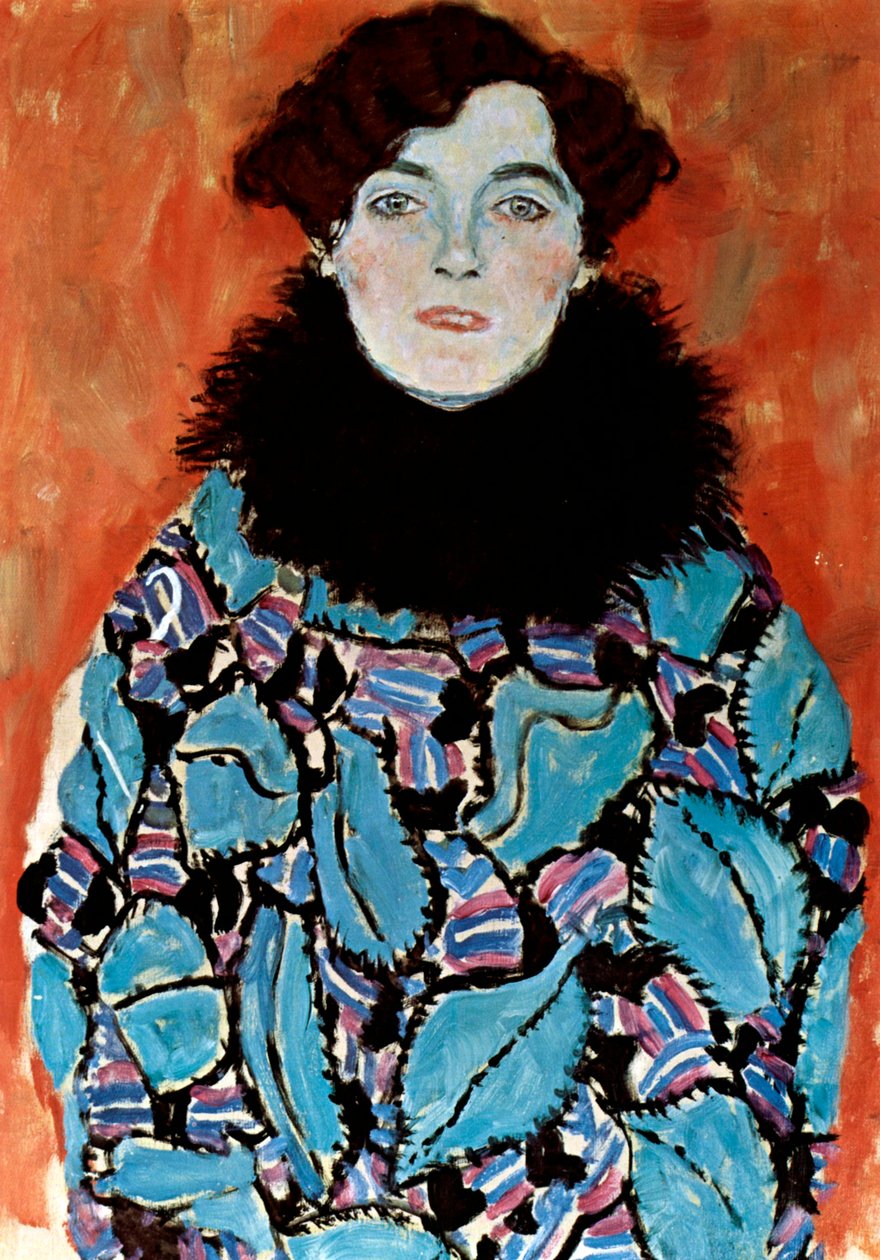 Portret Johanny Staude, 1917-1918 autorstwa Gustav Klimt