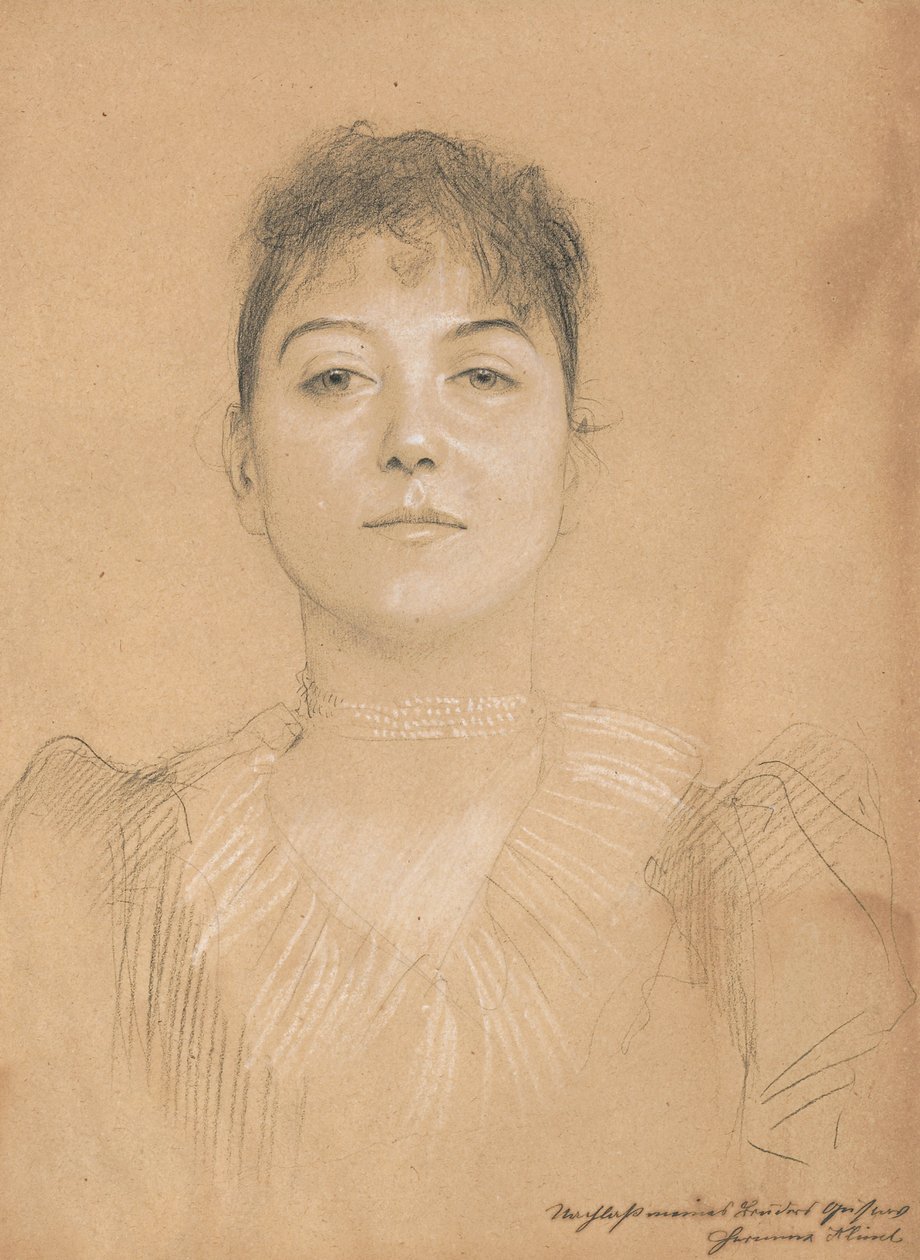 Portret kobiety, ok. 1890-1891 autorstwa Gustav Klimt