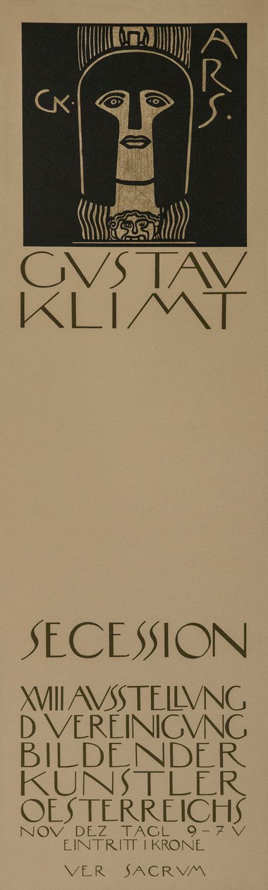 Plakat do XVIII Wystawy Secesji Wiedeńskiej, 1903. autorstwa Gustav Klimt