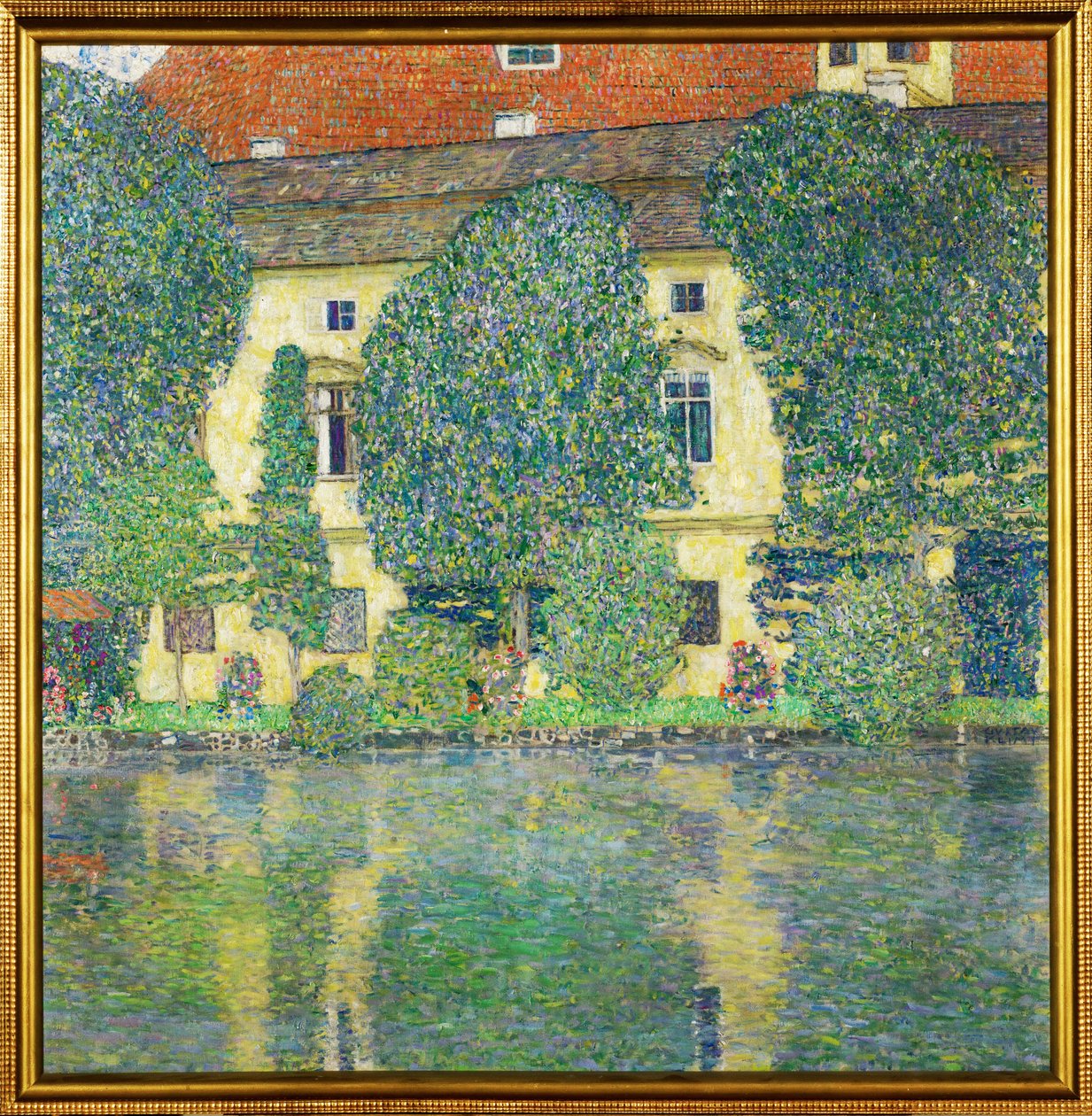 Zamek Kammer am Attersee III (zamek z fosą) autorstwa Gustav Klimt
