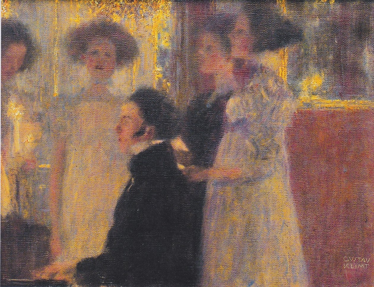Schubert przy fortepianie I autorstwa Gustav Klimt