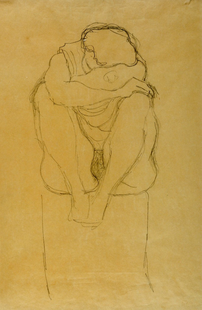 Siedząca kobieta autorstwa Gustav Klimt