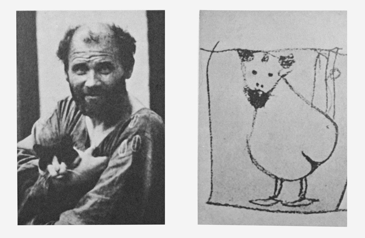 Autoportret z genitaliami, ok. 1915 r. (litografia) autorstwa Gustav Klimt