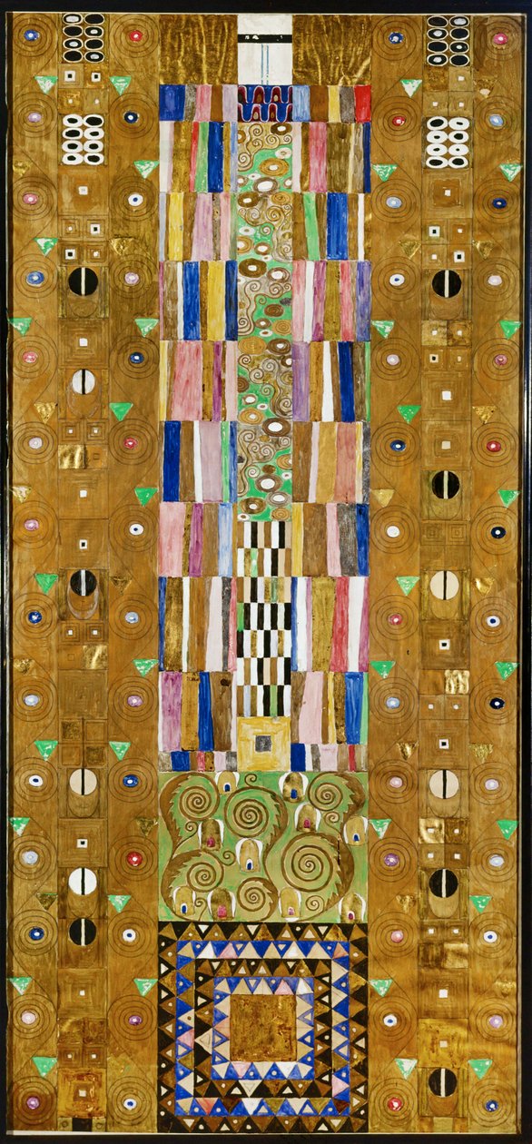 Szkic Rycerza z fryzu Palais Stoclet, Bruksela autorstwa Gustav Klimt
