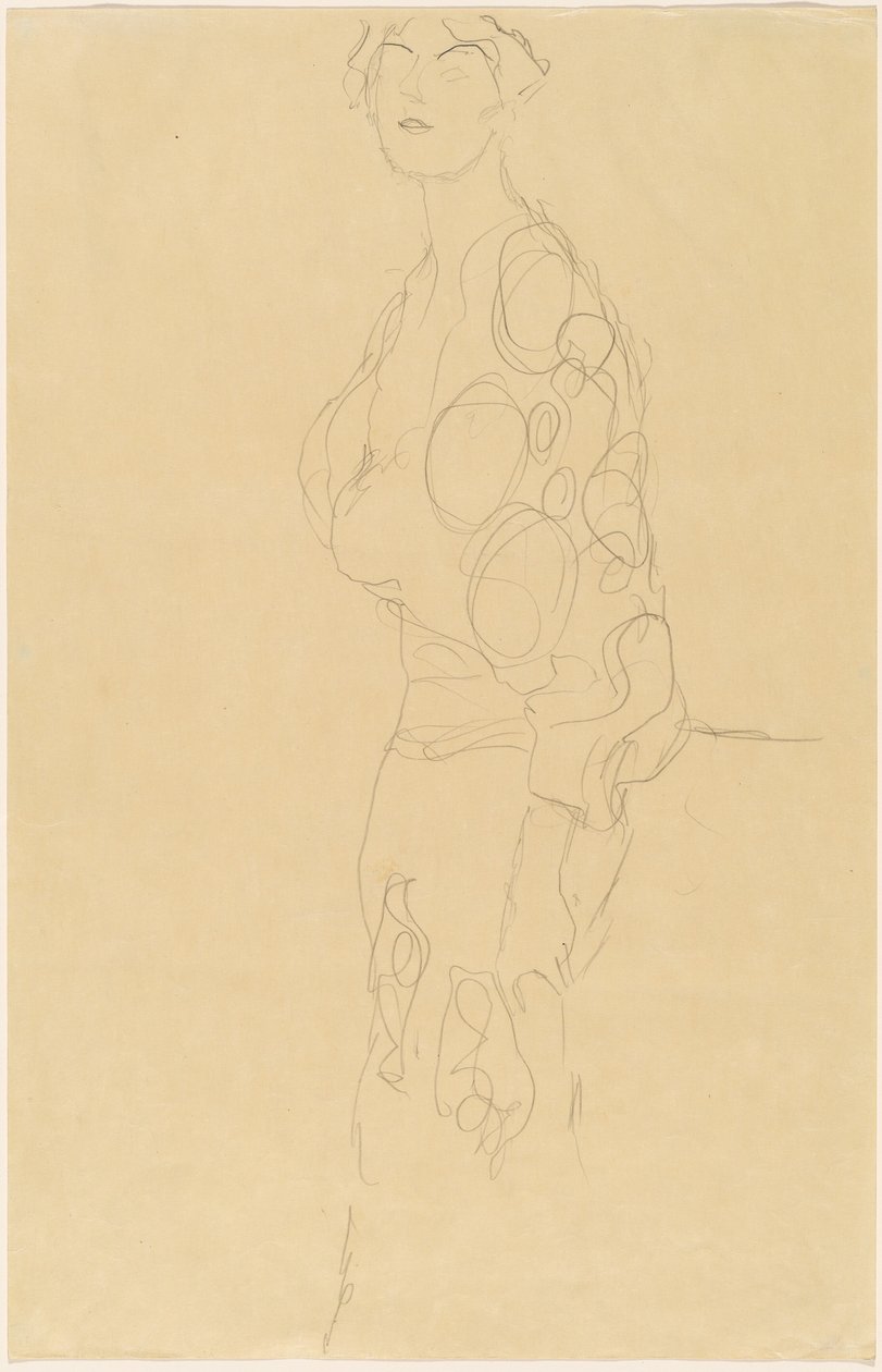 Stojąca kobieta autorstwa Gustav Klimt