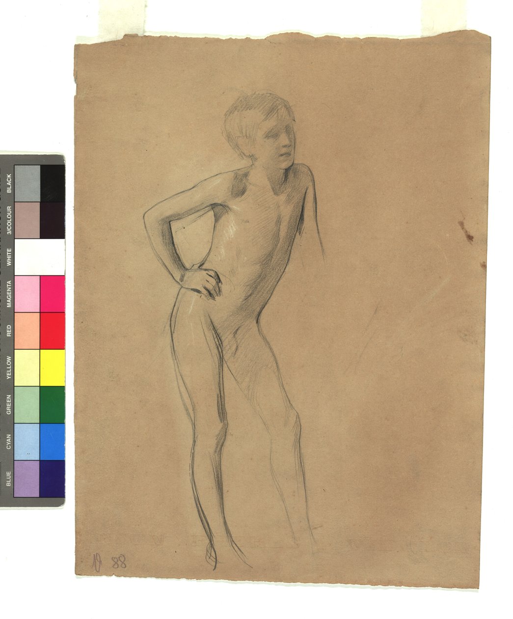 Stehender Knabenakt autorstwa Gustav Klimt