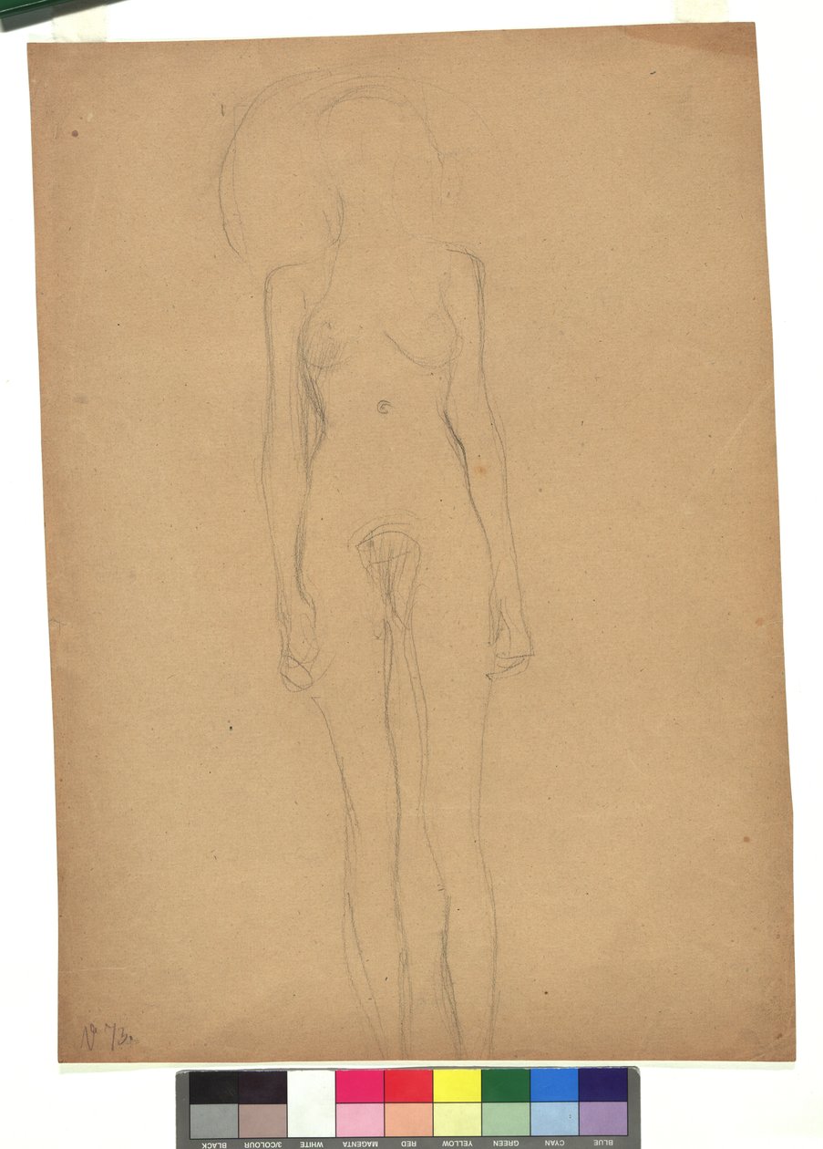 Stehender weiblicher Akt autorstwa Gustav Klimt