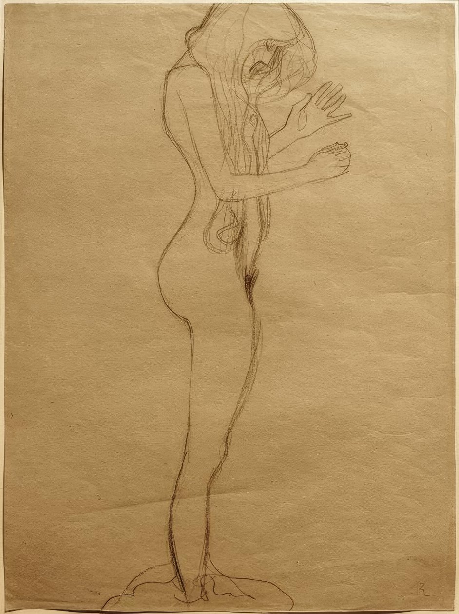 Studium do poezji „we fryzie Beethovena” autorstwa Gustav Klimt