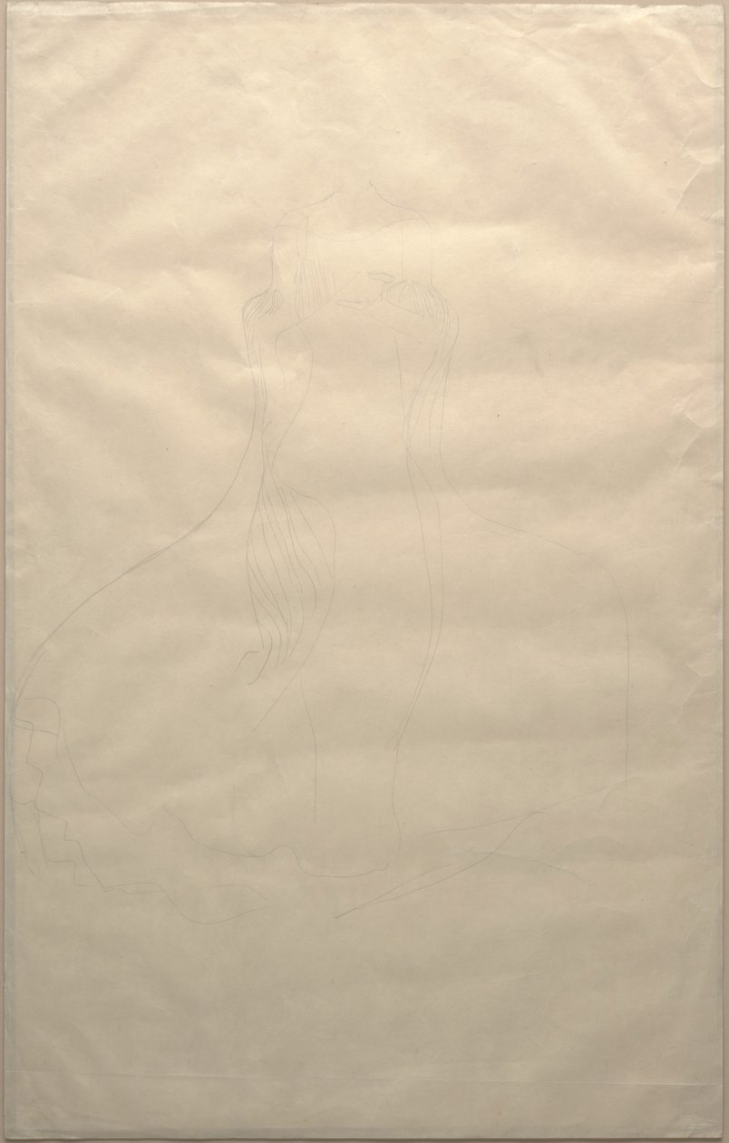 Studium do sukni Adele Bloch-Bauer, ok. 1903 (ołówek na papierze) autorstwa Gustav Klimt