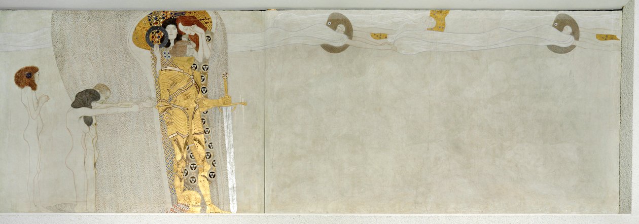 Fryz Beethovena, szczegół autorstwa Gustav Klimt