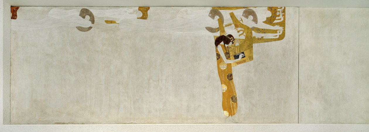 Fryz Beethovena, szczegół autorstwa Gustav Klimt