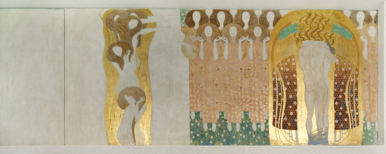 Fryz Beethovena, szczegół autorstwa Gustav Klimt