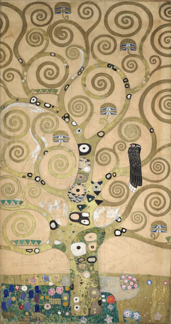 Fryz Stocleta, Szczegół: Drzewo Życia, 1905-1909. autorstwa Gustav Klimt