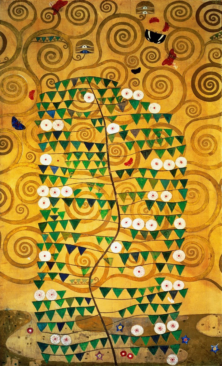 Fryz Stocleta, Detal: Drzewo życia, 1905-1909 autorstwa Gustav Klimt