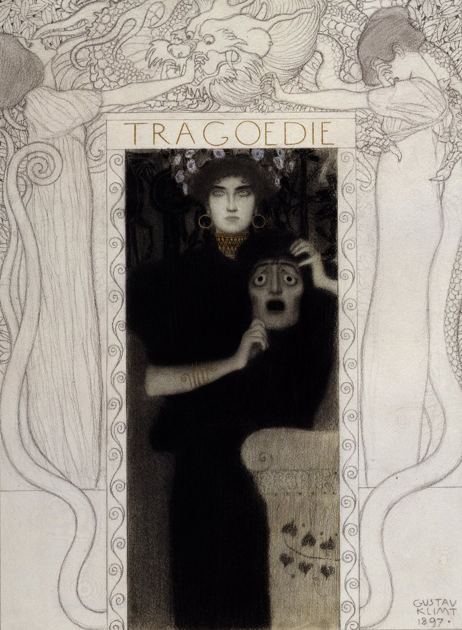 Tragedia, 1897 autorstwa Gustav Klimt