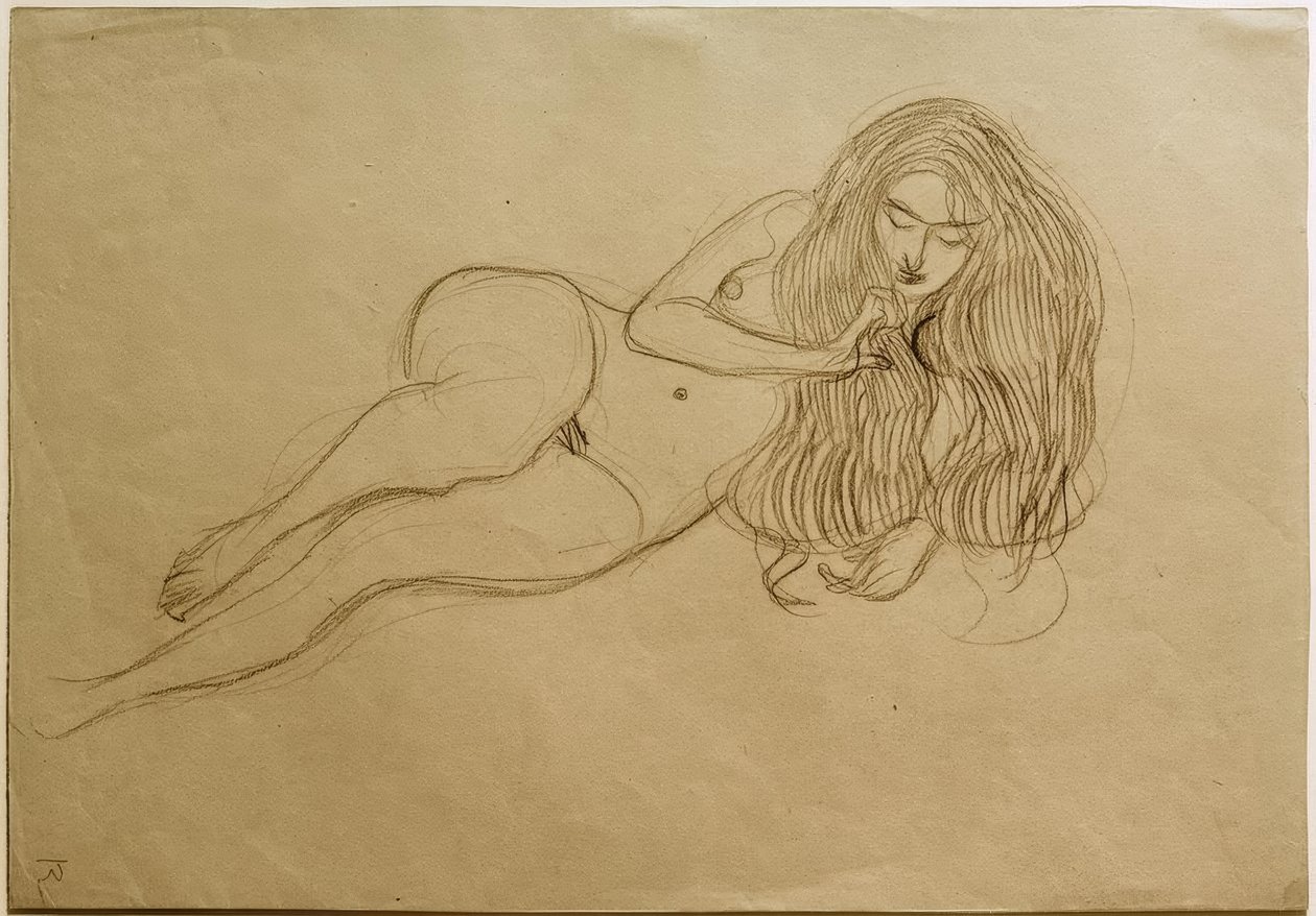 Żądza autorstwa Gustav Klimt