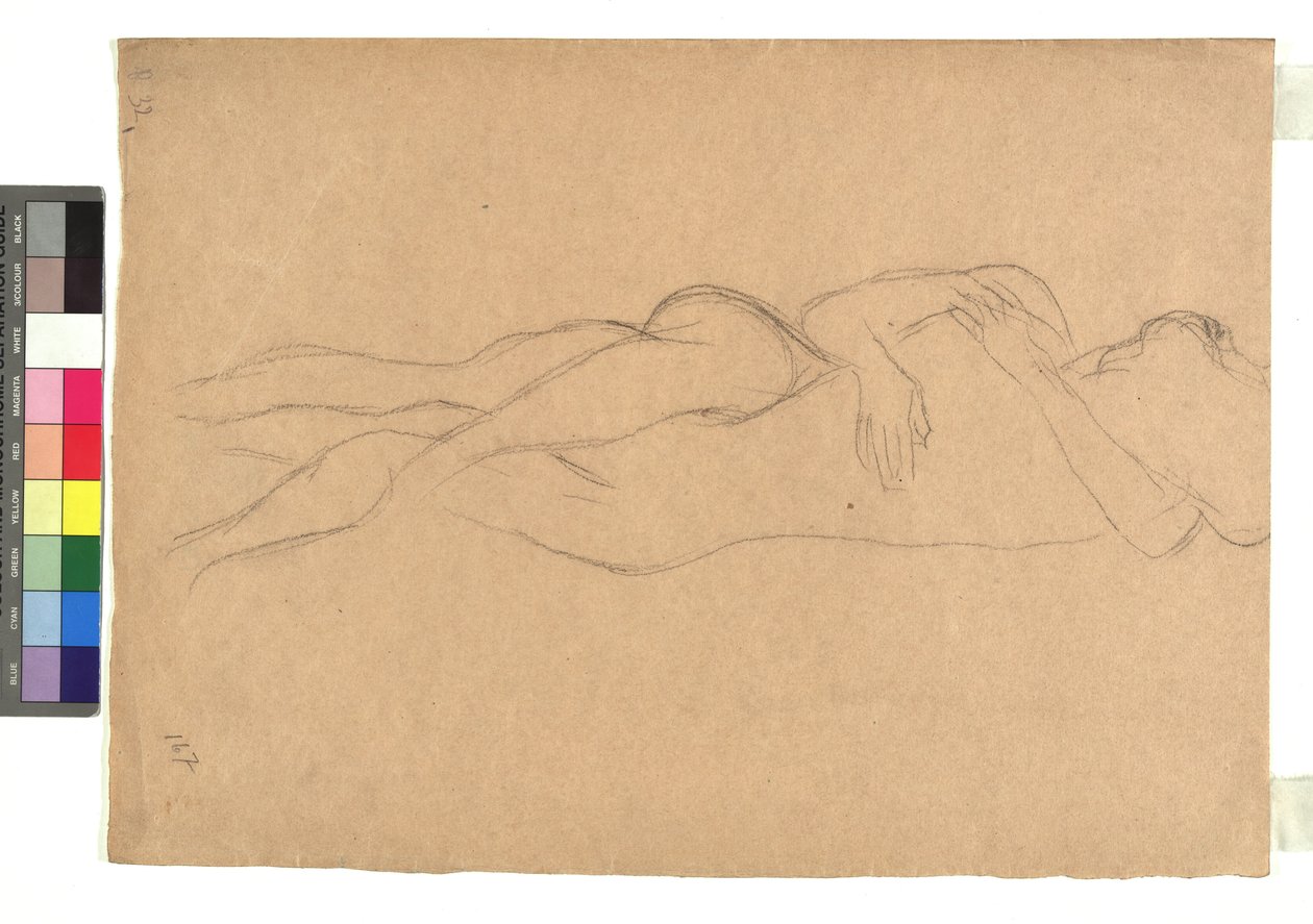 Zwei liegende Akte in Umarmung autorstwa Gustav Klimt