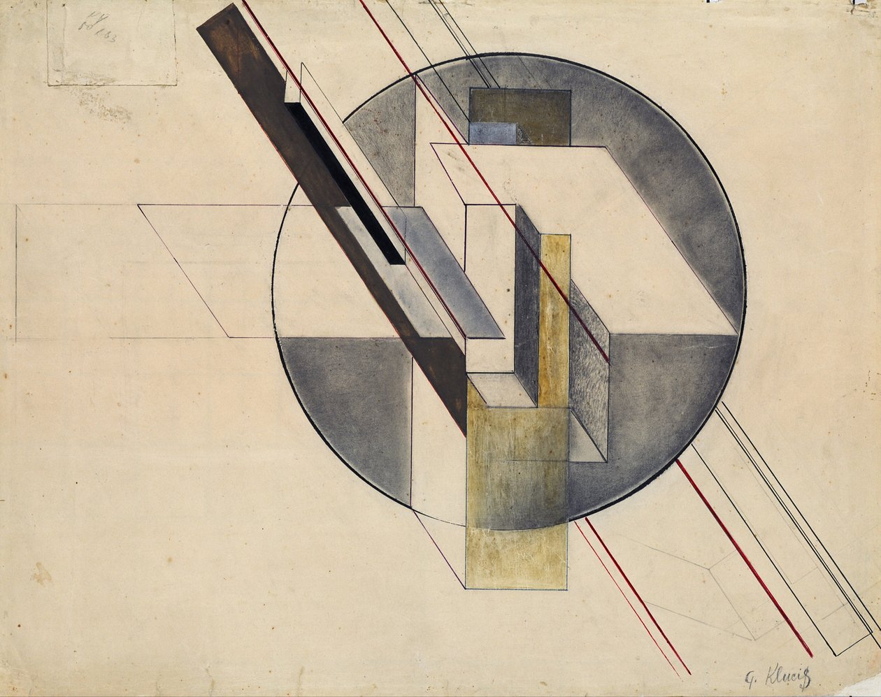 Budowa, 1921 autorstwa Gustav Klutsis