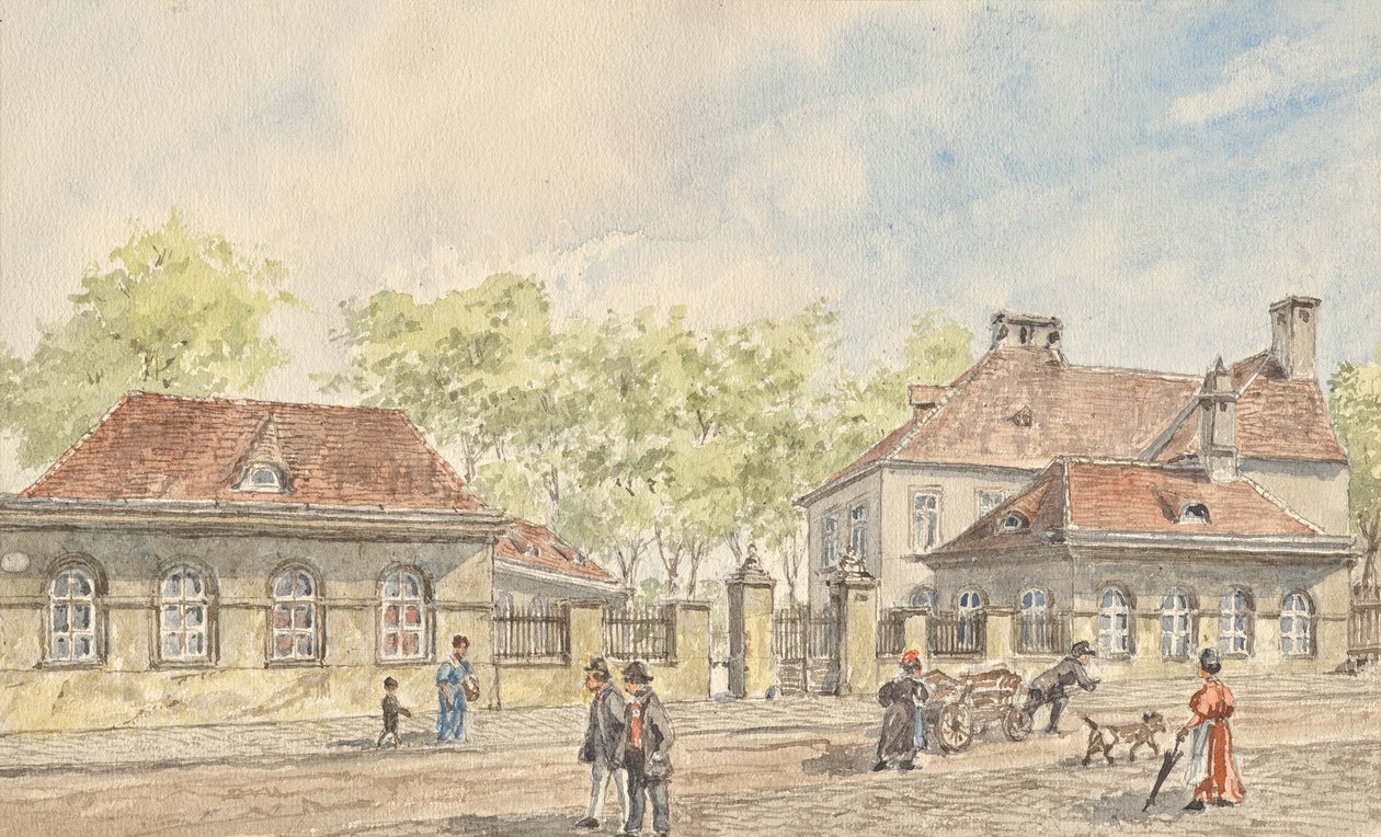 Hohlweggasse w Wiedniu Landstrasse autorstwa Gustav Korompay