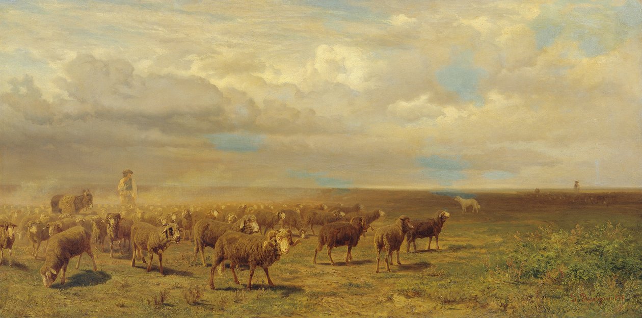 Stado owiec w Pusztaniu autorstwa Gustav Ranzoni