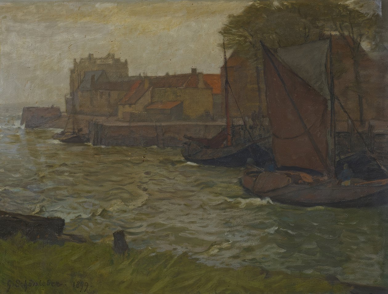 W porcie Veere autorstwa Gustav Schönleber