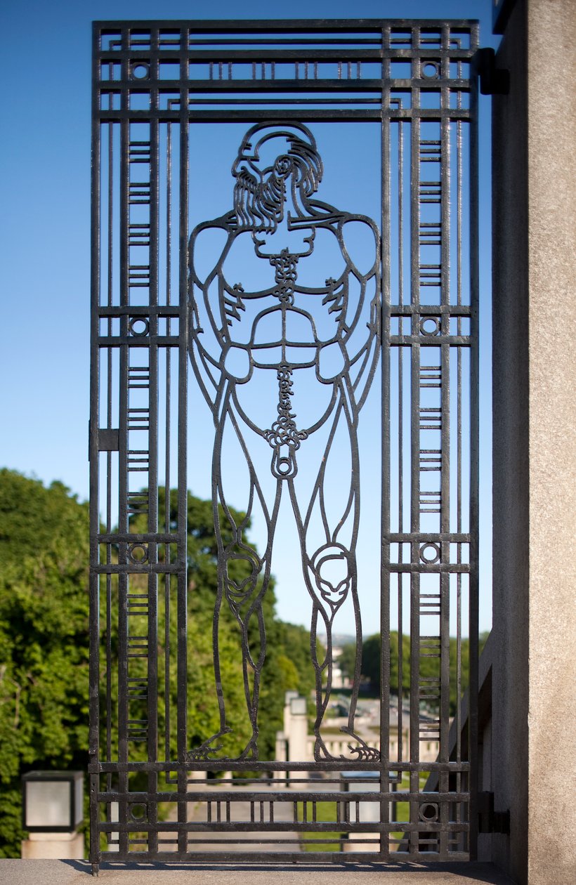 Brama Wejściowa do Parku Rzeźby (żelazna) autorstwa Gustav Vigeland