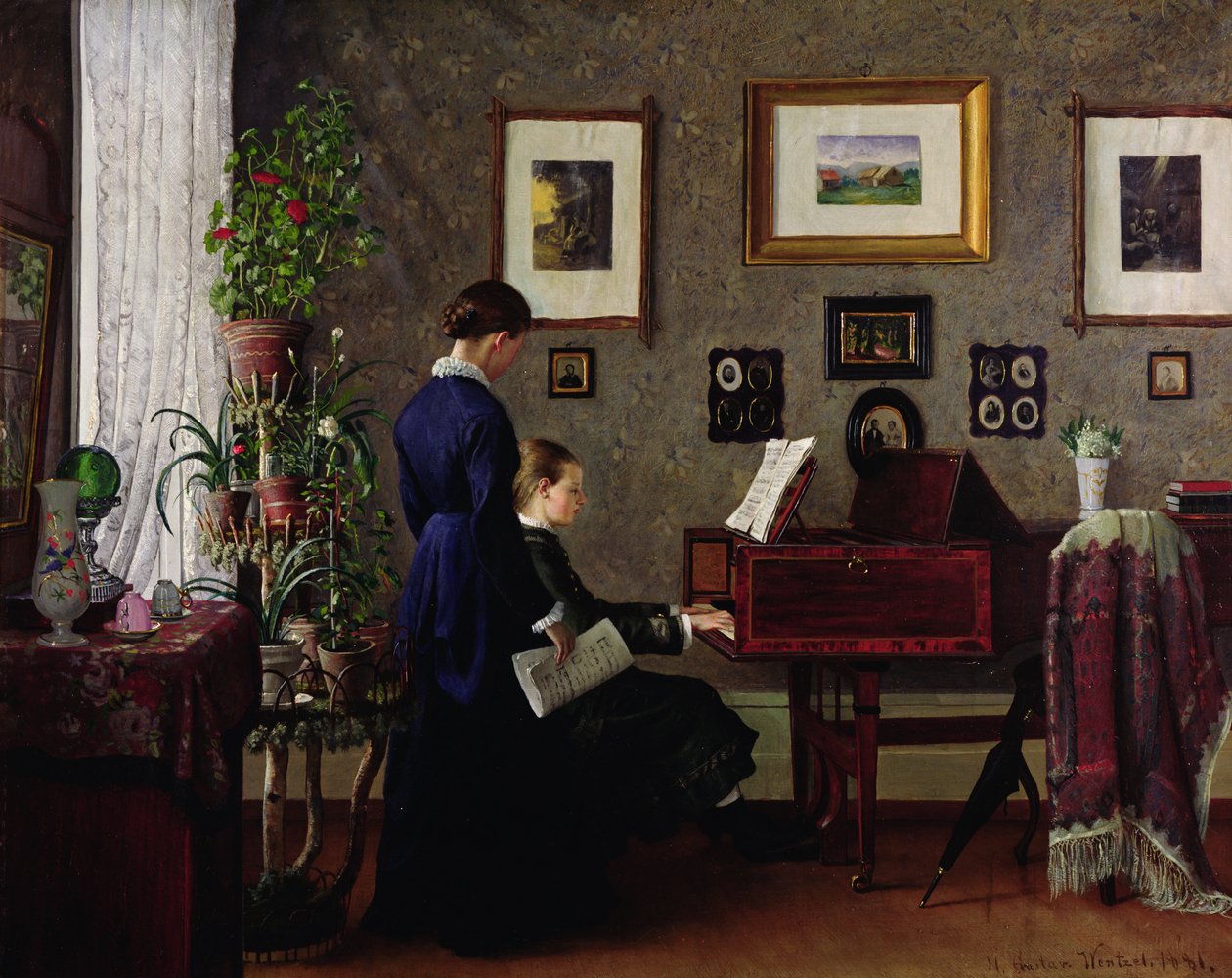 Lekcja muzyki autorstwa Gustav Wentzel