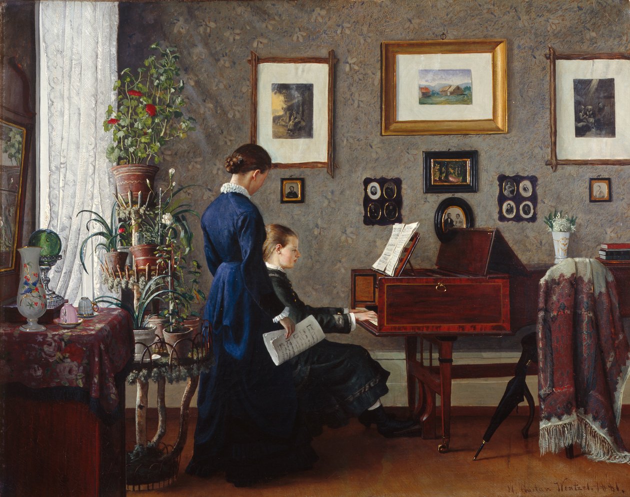 Lekcja muzyki autorstwa Gustav Wentzel