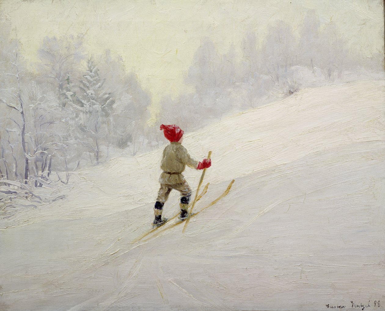 Szkolenie narciarskie autorstwa Gustav Wentzel