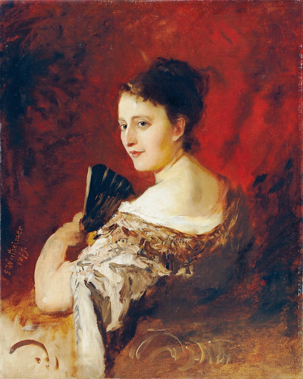 Theresia Fritz w wieku około 18 autorstwa Gustav Wertheimer