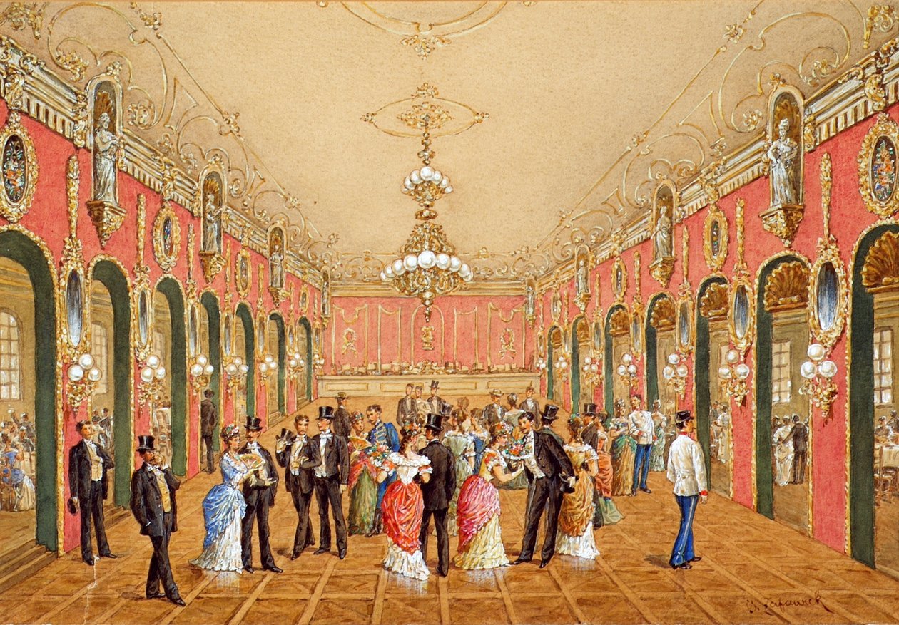 Koloseum Schöndorf (Bal w Koloseum Schwendera) autorstwa Gustav Zafaurek