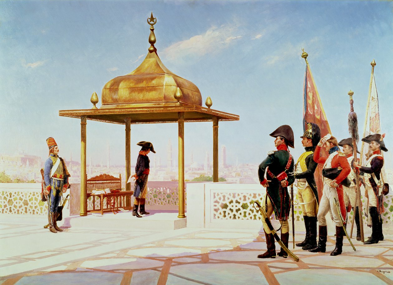 Napoleon w Kairze, 1798 r. autorstwa Gustave Bourgain