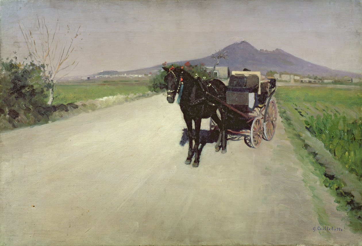 Droga w Neapolu autorstwa Gustave Caillebotte
