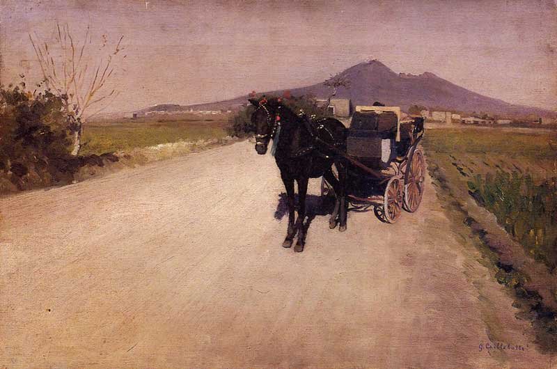 Droga w pobliżu Neapolu autorstwa Gustave Caillebotte