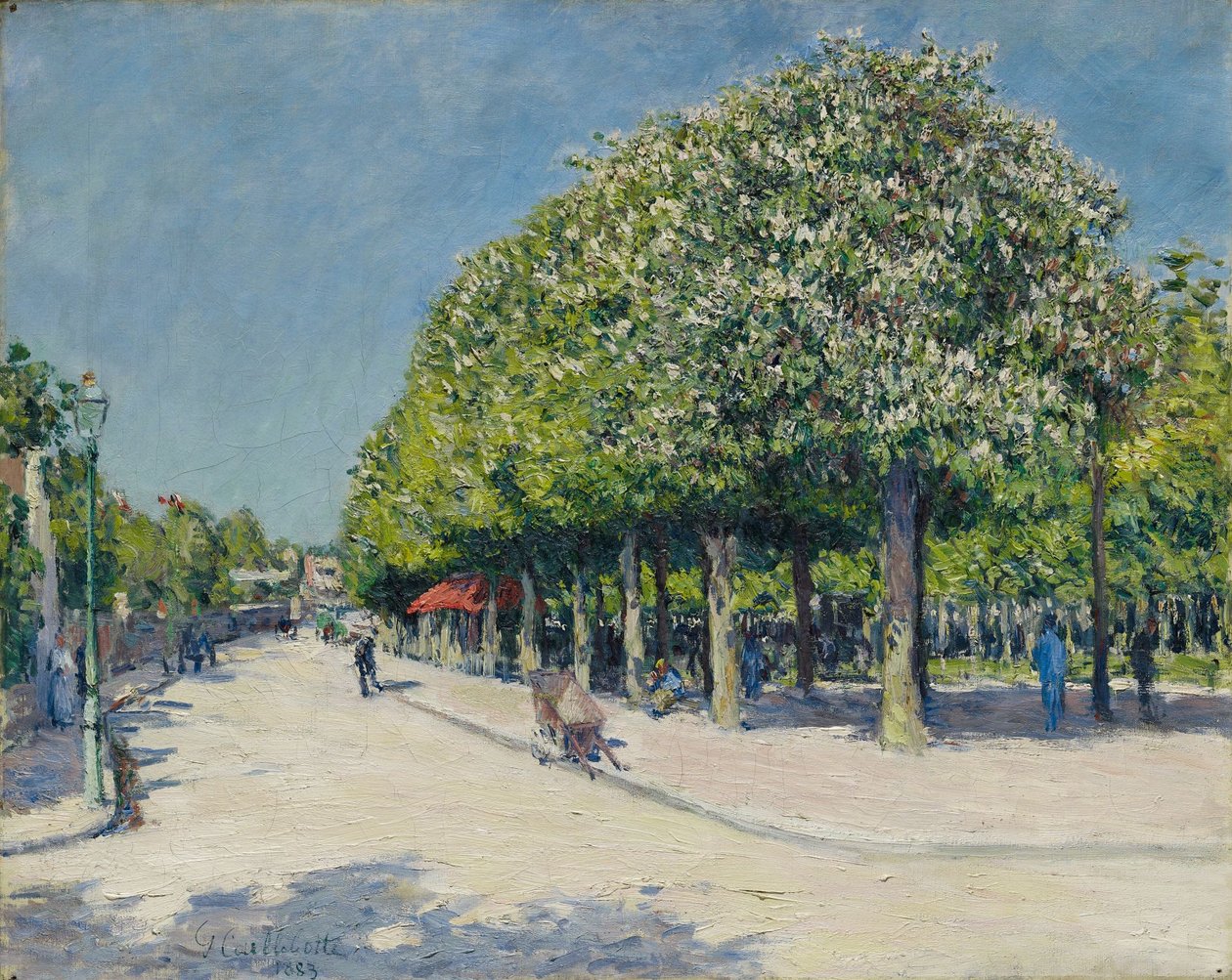 Argenteuil, wesołe miasteczko autorstwa Gustave Caillebotte