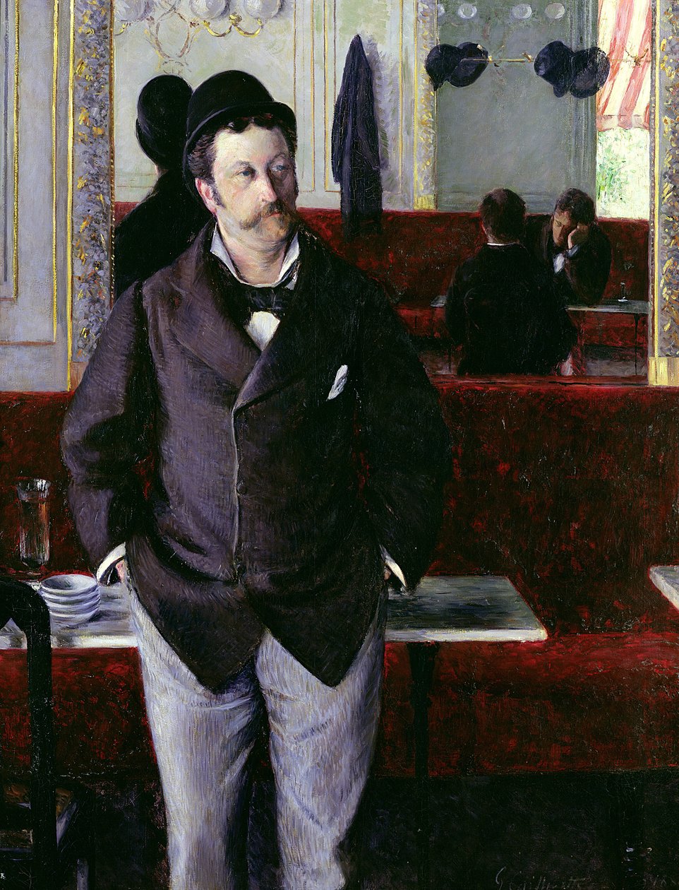 W kawiarni, Rouen, 1880 autorstwa Gustave Caillebotte